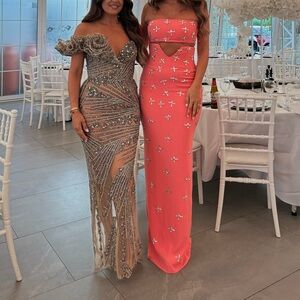 WALONE two piece evening prom dress